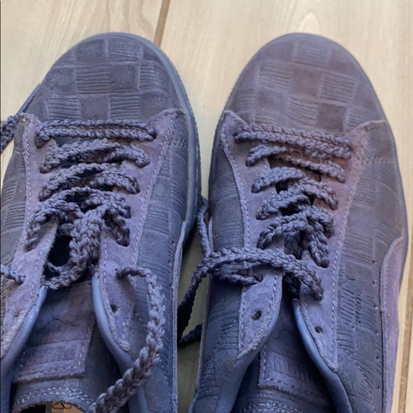 Puma x Solange navy suede patterned sneakers - Picture 4 of 9